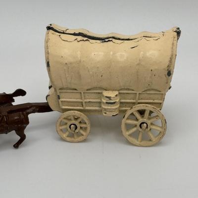 LOT 53: Lesney England Diecast Covered Wagon, Antimony Japan Old Timey Covered Wagon & More