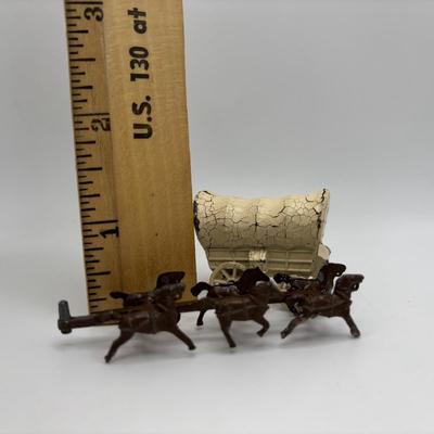 LOT 53: Lesney England Diecast Covered Wagon, Antimony Japan Old Timey Covered Wagon & More