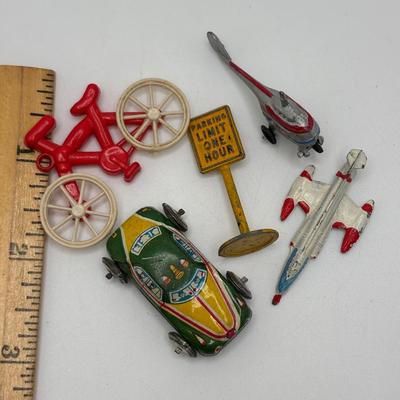 LOT 54: Dinky Toys Westland Sikorsky S.51 Helicopter, Budgie Toy England Low Loader, 1973 John Deere Tractor & More