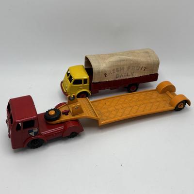 LOT 54: Dinky Toys Westland Sikorsky S.51 Helicopter, Budgie Toy England Low Loader, 1973 John Deere Tractor & More