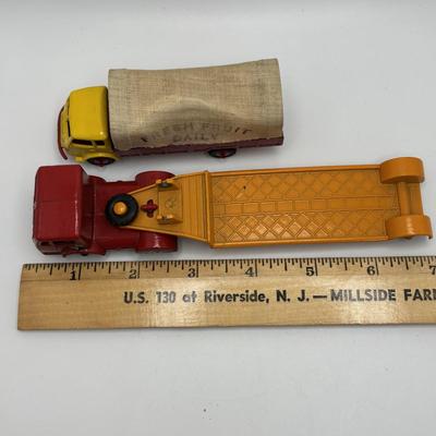 LOT 54: Dinky Toys Westland Sikorsky S.51 Helicopter, Budgie Toy England Low Loader, 1973 John Deere Tractor & More