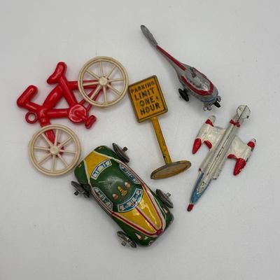 LOT 54: Dinky Toys Westland Sikorsky S.51 Helicopter, Budgie Toy England Low Loader, 1973 John Deere Tractor & More