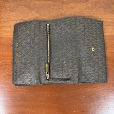 LOT 58: Michael Kors Signature Mott Messenger Satchel & Wallet