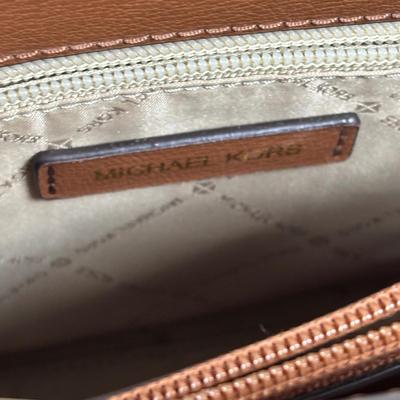 LOT 58: Michael Kors Signature Mott Messenger Satchel & Wallet