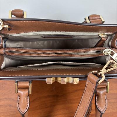 LOT 58: Michael Kors Signature Mott Messenger Satchel & Wallet