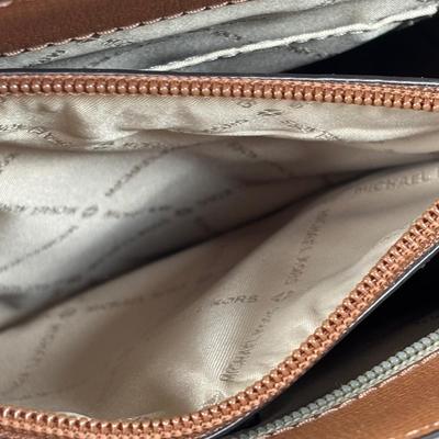 LOT 58: Michael Kors Signature Mott Messenger Satchel & Wallet