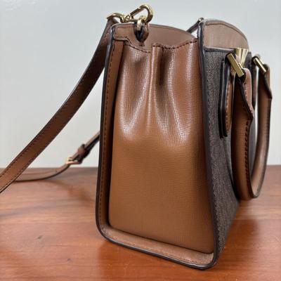 LOT 58: Michael Kors Signature Mott Messenger Satchel & Wallet