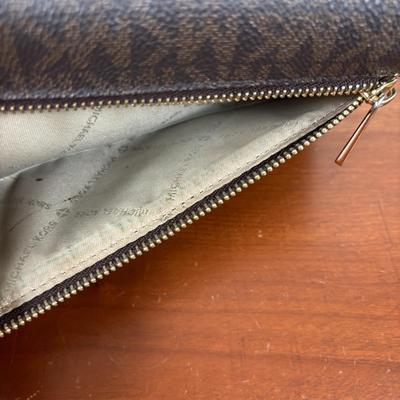 LOT 58: Michael Kors Signature Mott Messenger Satchel & Wallet