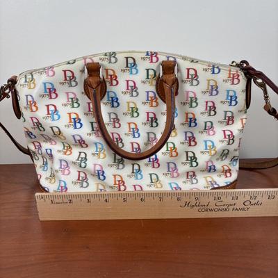 LOT 59: Dooney & Burke 1975 Rainbow Satchel & Wallet
