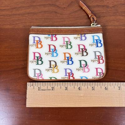 LOT 59: Dooney & Burke 1975 Rainbow Satchel & Wallet