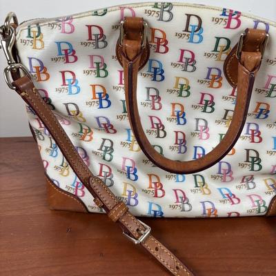 LOT 59: Dooney & Burke 1975 Rainbow Satchel & Wallet