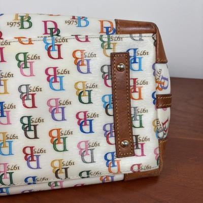 LOT 59: Dooney & Burke 1975 Rainbow Satchel & Wallet