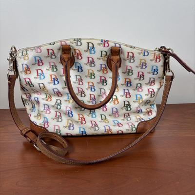 LOT 59: Dooney & Burke 1975 Rainbow Satchel & Wallet