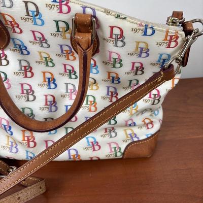 LOT 59: Dooney & Burke 1975 Rainbow Satchel & Wallet