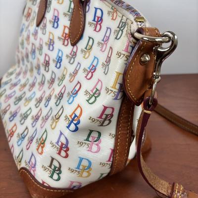 LOT 59: Dooney & Burke 1975 Rainbow Satchel & Wallet