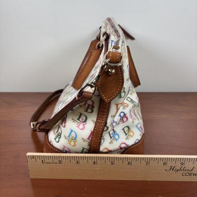 LOT 59: Dooney & Burke 1975 Rainbow Satchel & Wallet