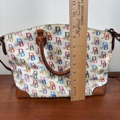 LOT 59: Dooney & Burke 1975 Rainbow Satchel & Wallet