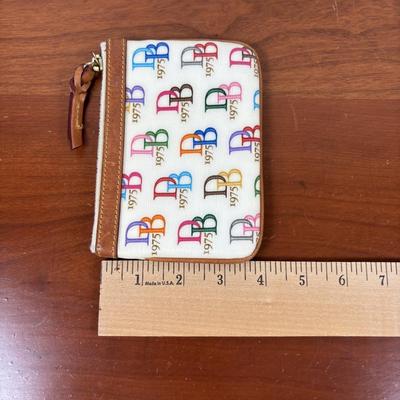 LOT 59: Dooney & Burke 1975 Rainbow Satchel & Wallet