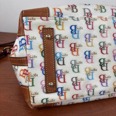 LOT 59: Dooney & Burke 1975 Rainbow Satchel & Wallet