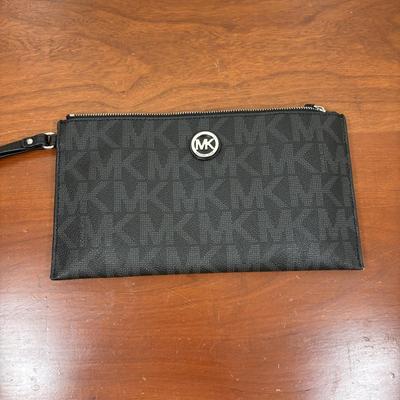 LOT 60: Michael Kors Jet Set Travel Signature Tote Bag & Monogram Wristlet
