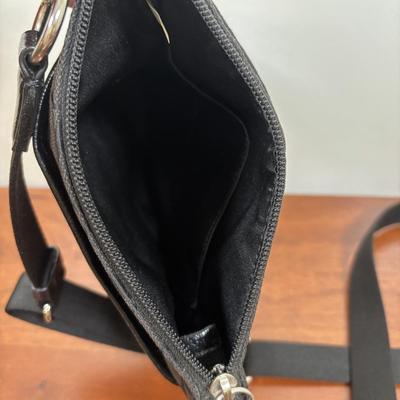 LOT 62: Coach Signature Stripe Swing Pack Crossbody
