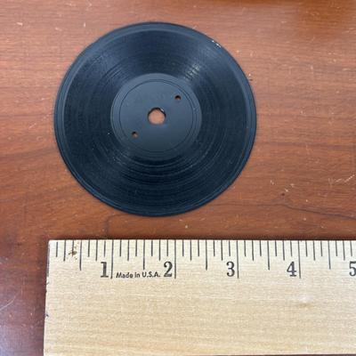 LOT 65: Lionel Train Accessories, Bottle Brush Trees, Noma Electronic Railroad Station Records and Record Player (for parts) & Toy...