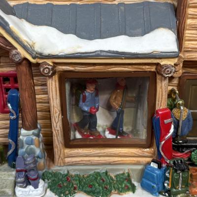 LOT 69: Lemax Village Landscapes & Vail Ski House