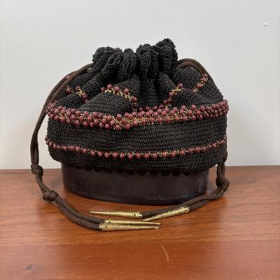 LOT 72: Ladies Collection of Perfumes, Pig Skin Gloves (1), Hobo Bag, Handmade Purses, Adrienne Vittadini Scarf & Home Decor