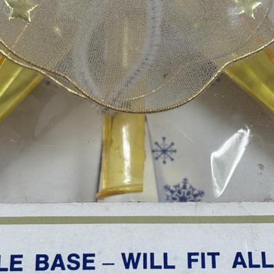 LOT 74: Vintage Angel Christmas& More: Germany Plastic Choir Figures (13), Angel Tree Toppers