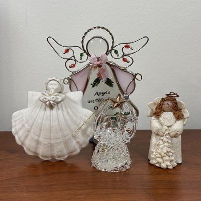 LOT 74: Vintage Angel Christmas& More: Germany Plastic Choir Figures (13), Angel Tree Toppers