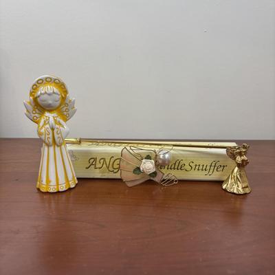 LOT 74: Vintage Angel Christmas& More: Germany Plastic Choir Figures (13), Angel Tree Toppers