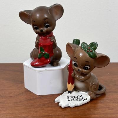 LOT 78: Vintage Holiday China Decorations Featuring Lefton, Josef GG Originals, Commodore Japan