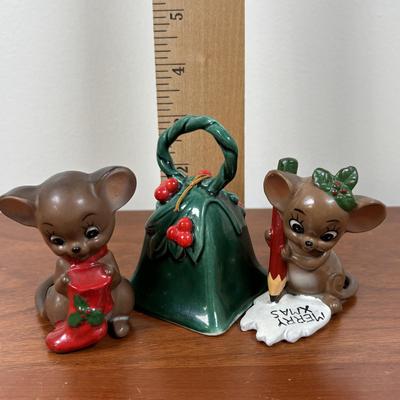LOT 78: Vintage Holiday China Decorations Featuring Lefton, Josef GG Originals, Commodore Japan
