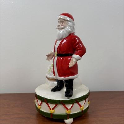 LOT 79: Vintage Ucagco Japan Holly and Berries Lusterware Christmas Creamer & Sugar, Santa Face Ashtray, Lenox, Berman & Anderson...