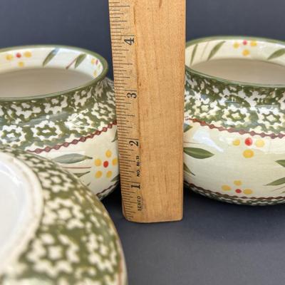 LOT 81: Temptations Old World Green Ovenware Dishes