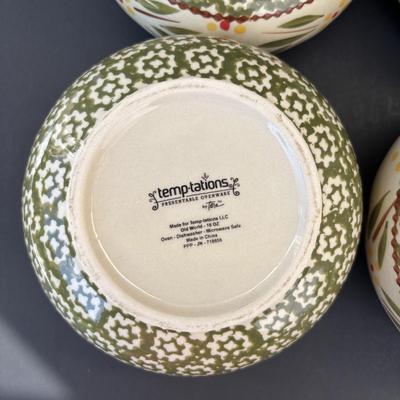 LOT 81: Temptations Old World Green Ovenware Dishes
