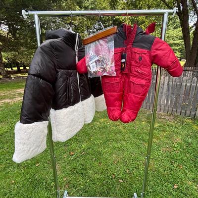 LOT 82: New w/Tags Polo 3/6 Months Snow Suit, Michael Kors 10/12 Girls Coat, Izod (NIP) Walking Girls Shoes Sz 1