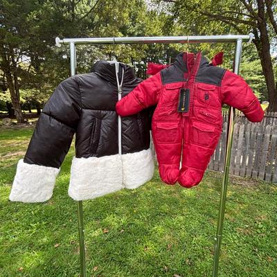 LOT 82: New w/Tags Polo 3/6 Months Snow Suit, Michael Kors 10/12 Girls Coat, Izod (NIP) Walking Girls Shoes Sz 1