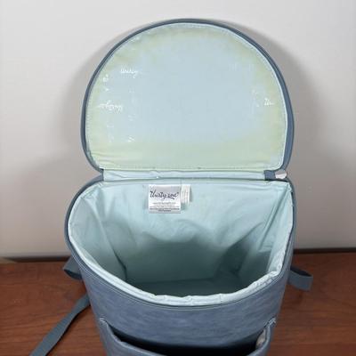 LOT 92: Thirty-One Cooler Backpack, Half-Moon Pebble Crossbody Purse & Jewell Rubie Terazzo Pebble Crossbody