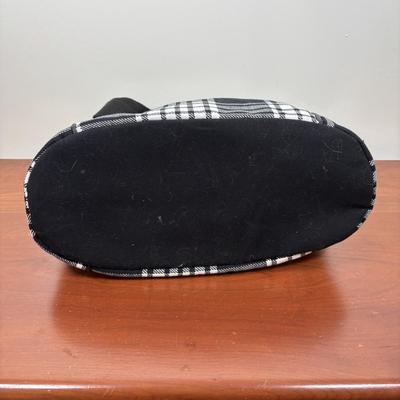 LOT 94: Thirty-One Casual Plaid Carry-All, Convertible Belt Bag, J Monogrammed Crossbody & Card Holder