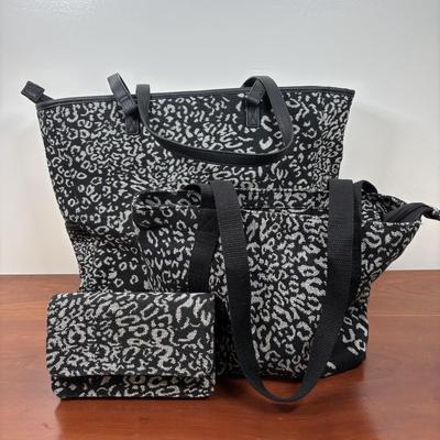 LOT 95: Thirty-One Leopard Print Tote Purses & Wallet
