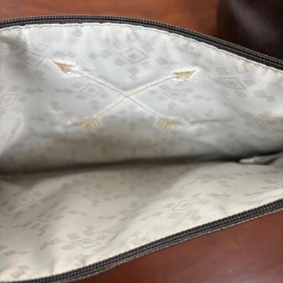 LOT 98: Thirty-One Arrow Monogrammed Tote Bag, Backpack & Clutch