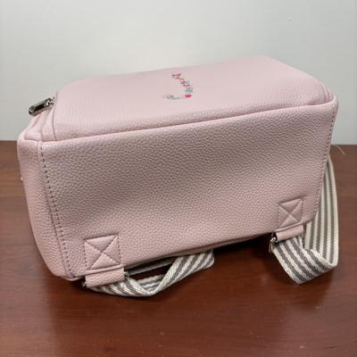 LOT 99: Thirty-One Fuchsia Backpack, Monogrammed Pink Backpack & Clutches