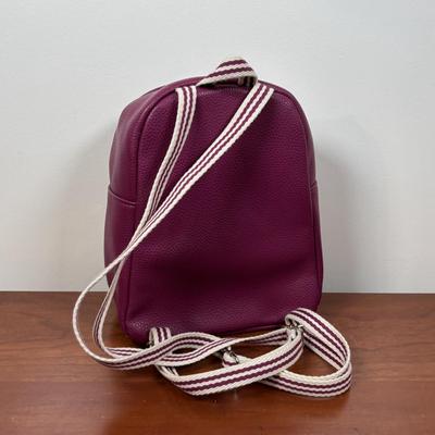 LOT 99: Thirty-One Fuchsia Backpack, Monogrammed Pink Backpack & Clutches