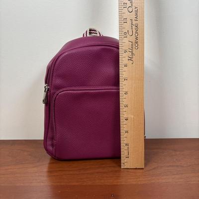 LOT 99: Thirty-One Fuchsia Backpack, Monogrammed Pink Backpack & Clutches