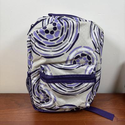 LOT 105: Thirty-One Lil' Go Geo Pop Purple Backpack, Black Beauty Pebble Clutch, Starlit Stripe Tote & More