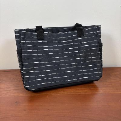 LOT 105: Thirty-One Lil' Go Geo Pop Purple Backpack, Black Beauty Pebble Clutch, Starlit Stripe Tote & More