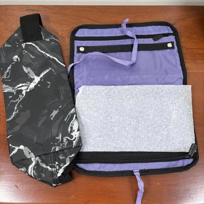 LOT 105: Thirty-One Lil' Go Geo Pop Purple Backpack, Black Beauty Pebble Clutch, Starlit Stripe Tote & More