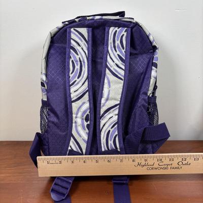 LOT 105: Thirty-One Lil' Go Geo Pop Purple Backpack, Black Beauty Pebble Clutch, Starlit Stripe Tote & More