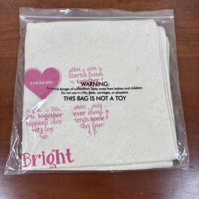 LOT 108: Thirty-One Monogrammed Utility Tote Bags, Cool Zip Snacker Bags & Signature Canvas Shine Bright Pillow Cover